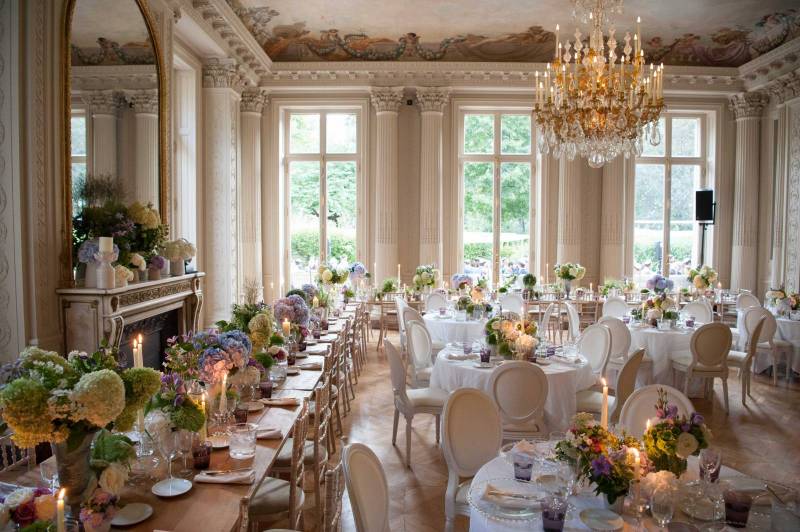 Wedding decoration in a castle 